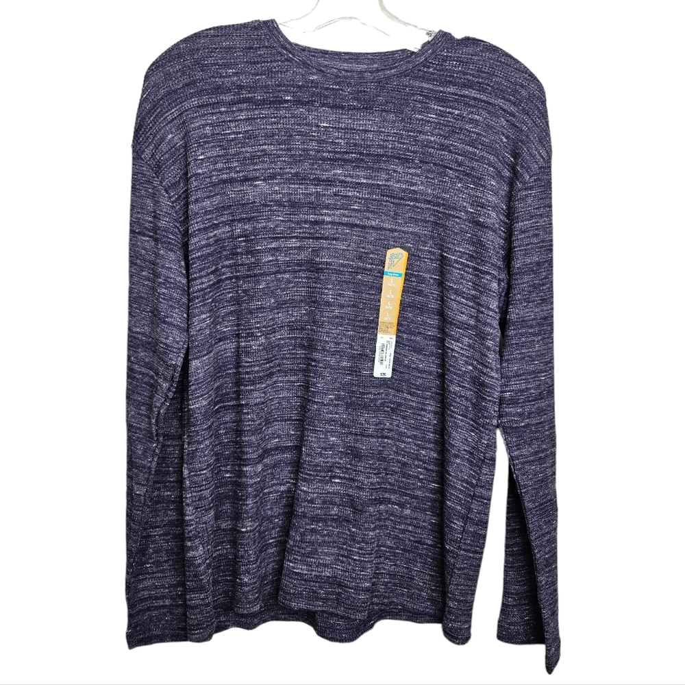 There Abouts Academy Purple Boy's Long Sleeve Shirt Thermal NWT Size Large 14 16